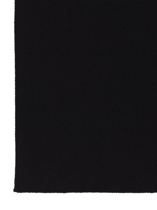 Annagreta: Niki罗纹羊绒围巾 - 黑色 - men_1 | Luisa Via Roma
