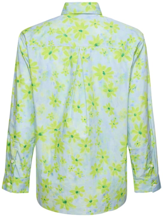 Marni: Flower print cotton poplin shirt - men_3 | Luisa Via Roma