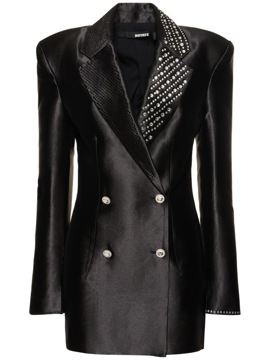 Rotate: Embellished viscose blend blazer dress - women_0 | Luisa Via Roma