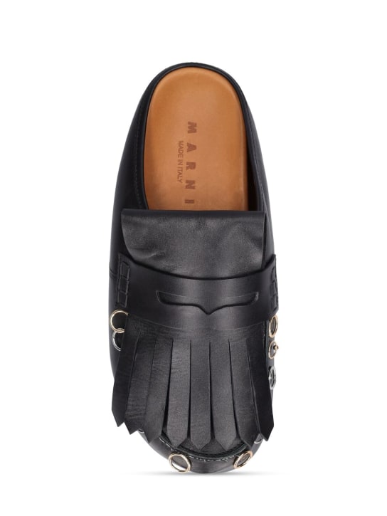 Marni: Piercing leather loafers - men_5 | Luisa Via Roma