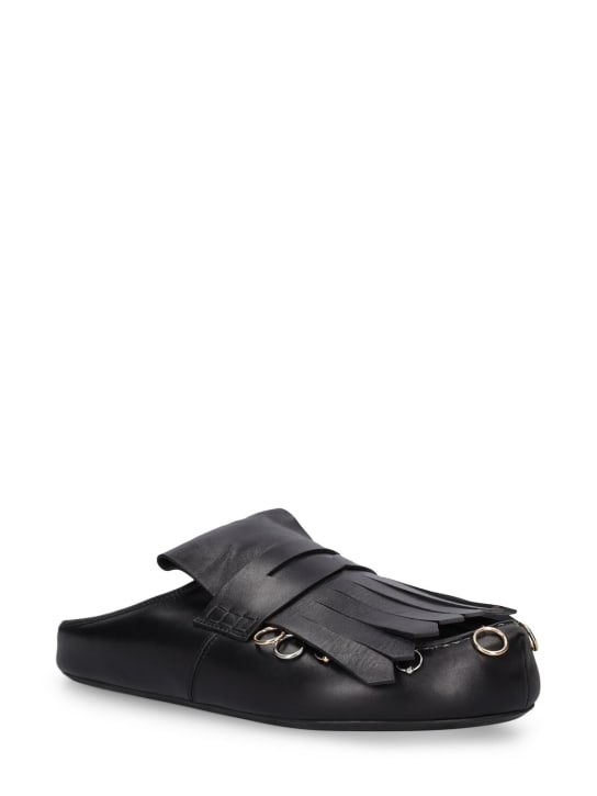 Marni: Piercing leather loafers - men_2 | Luisa Via Roma