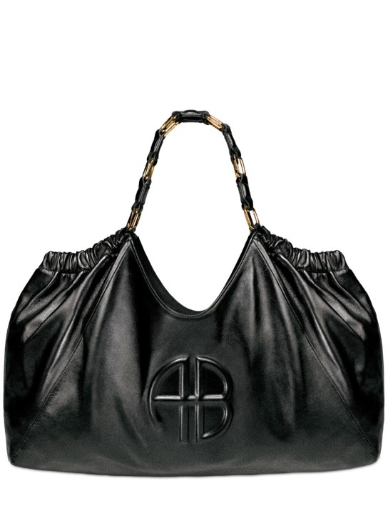 ANINE BING: Kate leather tote bag - Black - women_0 | Luisa Via Roma
