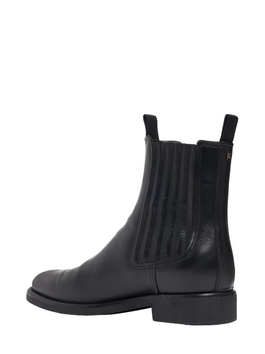 Golden Goose: Chelsea leather boots - Black - men_3 | Luisa Via Roma
