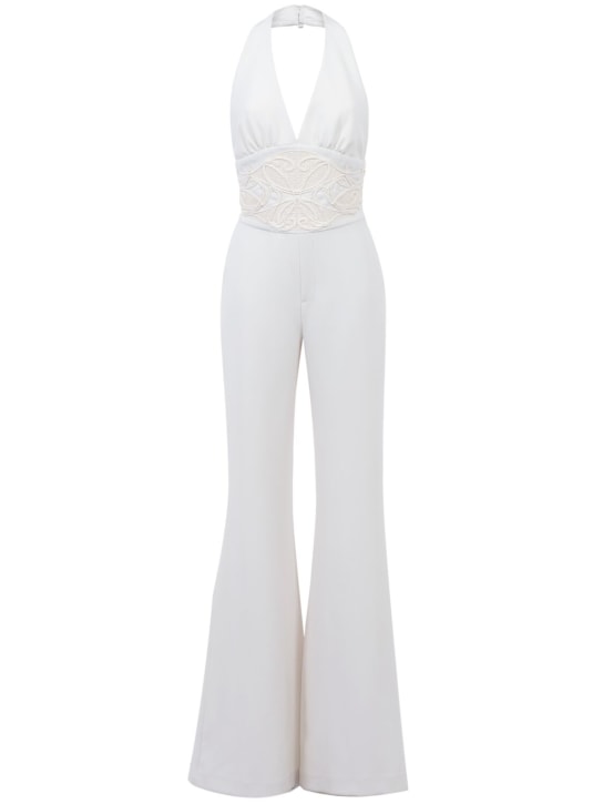 Elie saab white jumpsuit cheap