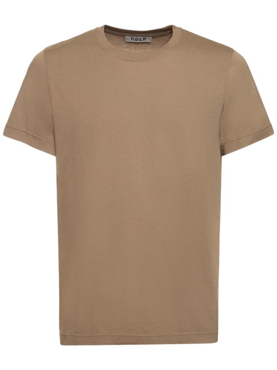 CDLP: Set de 3 camisetas de Lyocell y algodón - Black/White/Gold - men_0 | Luisa Via Roma