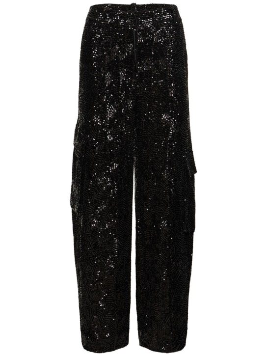 Rotate: Sequined cargo pants - women_0 | Luisa Via Roma