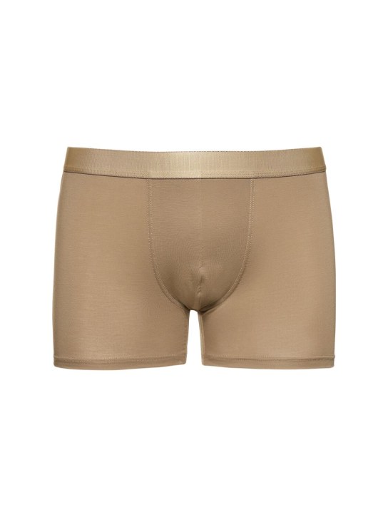 CDLP: 莱赛尔纤维混纺平角内裤 - Golden Clay - men_0 | Luisa Via Roma