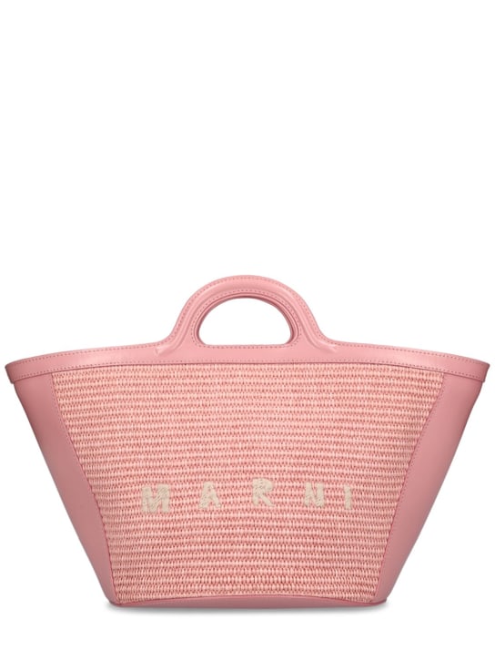Marni: Small Tropicalia Summer top handle bag - Light Pink - women_0 | Luisa Via Roma