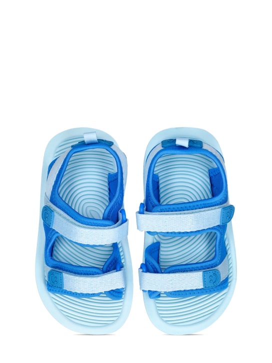 Molo: Logo sandals - Blue - kids-boys_1 | Luisa Via Roma