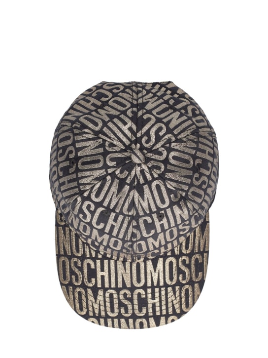 Moschino: Gorra de nylon con jacquard - men_4 | Luisa Via Roma