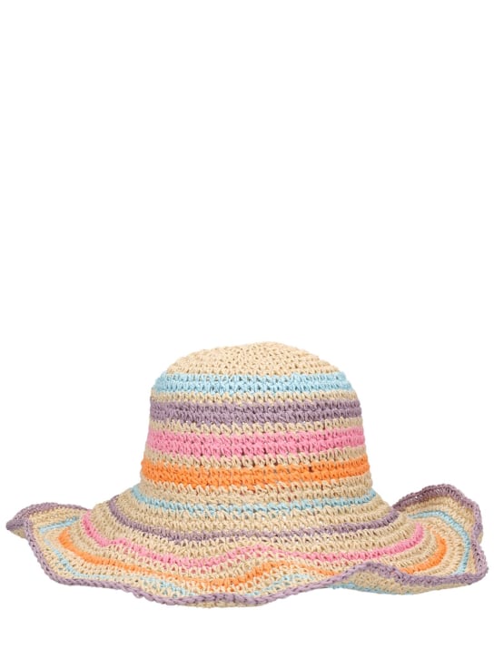Molo: Straw hat - Multicolor - kids-girls_0 | Luisa Via Roma