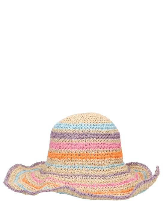 Molo: Straw hat - Multicolor - kids-girls_1 | Luisa Via Roma