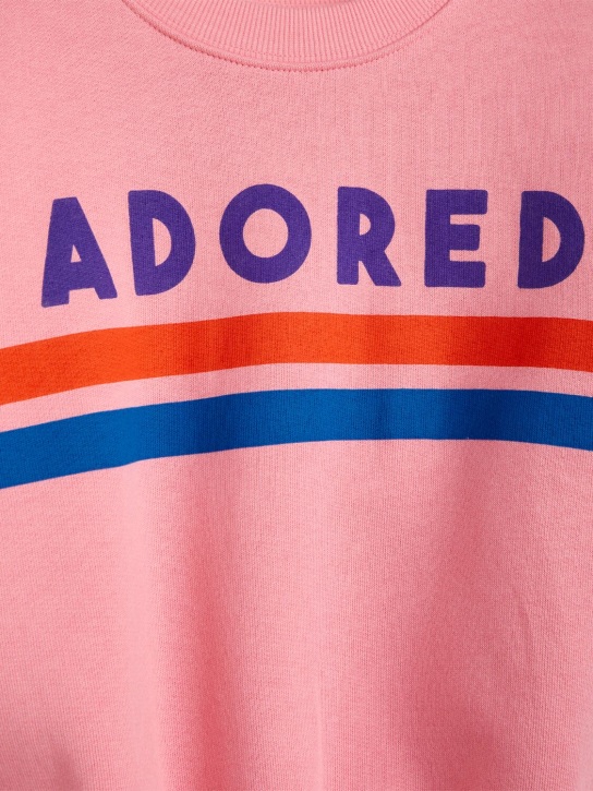 Mini Rodini: Printed organic cotton sweatshirt - Pink - kids-girls_1 | Luisa Via Roma