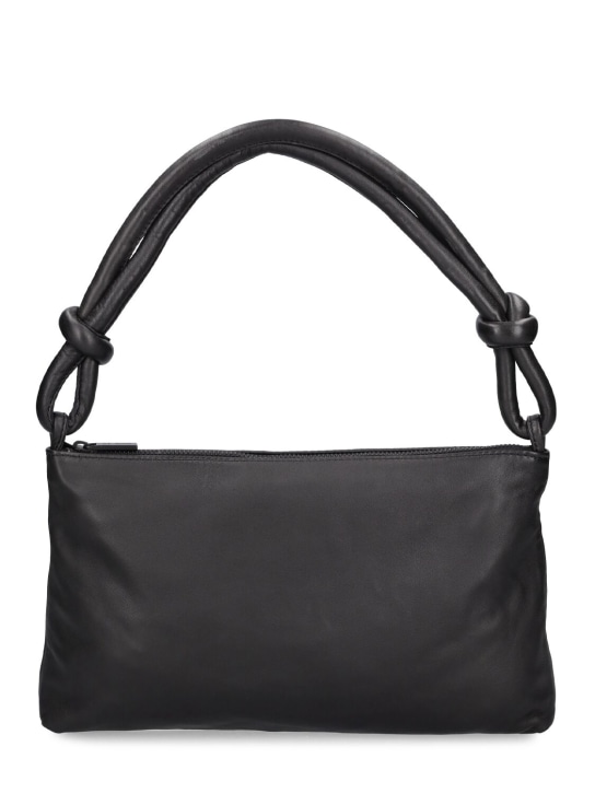St. Agni: Knotted leather shoulder bag - women_0 | Luisa Via Roma
