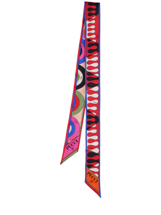 Pucci: Printed silk twill scarf - women_0 | Luisa Via Roma