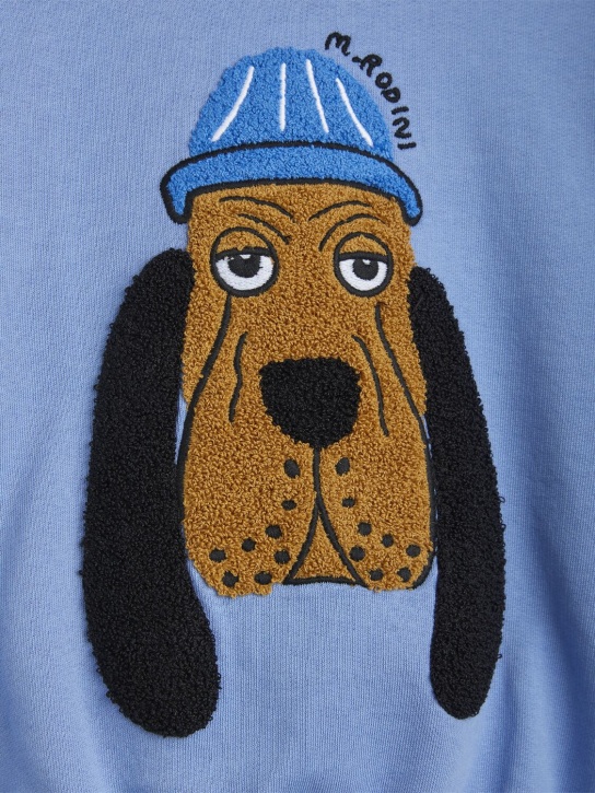 Mini Rodini: Sweatshirt aus Bio-Baumwolle mit Stickerei - Hellblau - kids-boys_1 | Luisa Via Roma