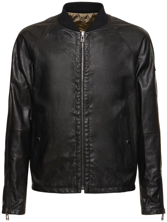 Belstaff: Centenary Capsule leather jacket - Siyah - men_0 | Luisa Via Roma