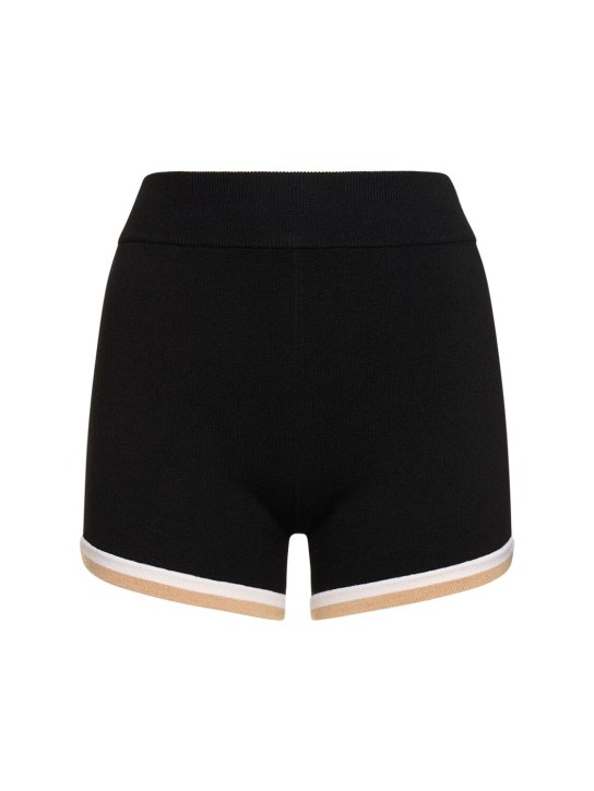 Nagnata: Retro high waist shorts - Siyah - women_0 | Luisa Via Roma