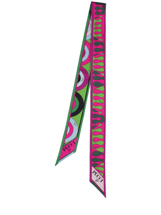 Printed silk twill scarf in multicoloured - Pucci