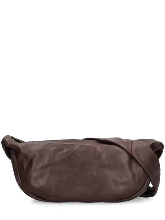 St. Agni: Petit sac en cuir Crescent - Chocolat - women_0 | Luisa Via Roma