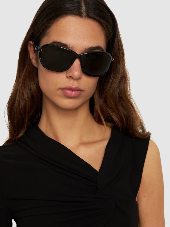 Tom Ford: Gafas de sol oversize - Black/Smoke - women_1 | Luisa Via Roma