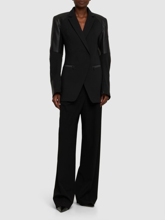 Coperni: Tailored viscose blend jacket - Black - women_1 | Luisa Via Roma