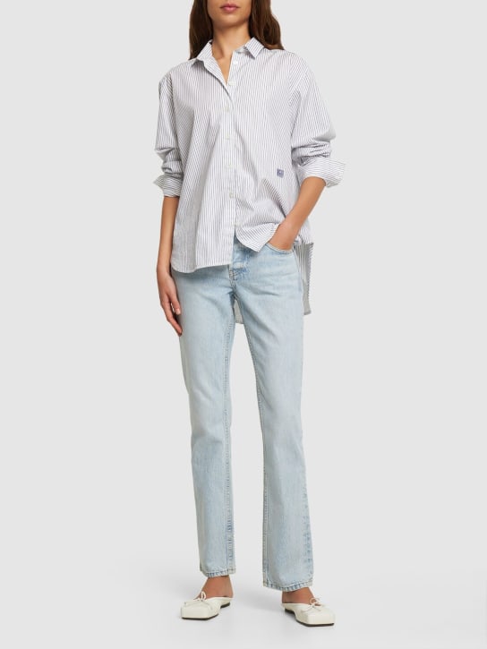 RE/DONE: RE/DONE & Pam low rise straight jeans - Light Blue - women_1 | Luisa Via Roma