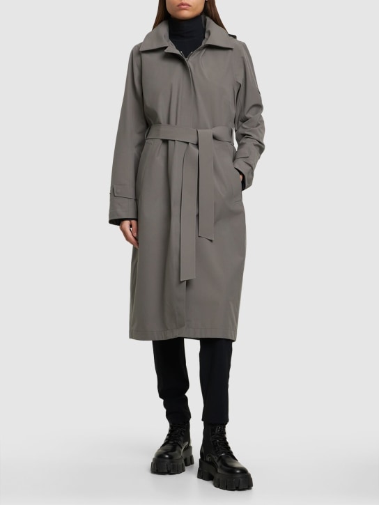 Alphatauri: Omeca buttoned long coat - Grey - women_1 | Luisa Via Roma