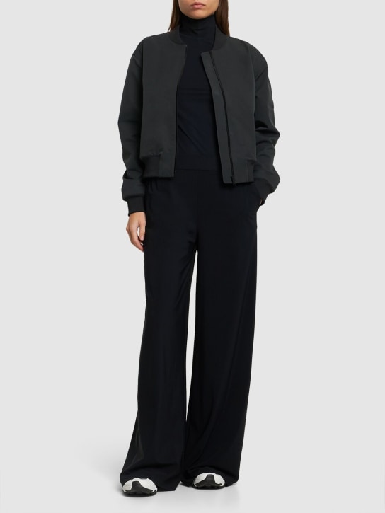 Alphatauri: Pantalon baggy en jersey Peural - Noir - women_1 | Luisa Via Roma