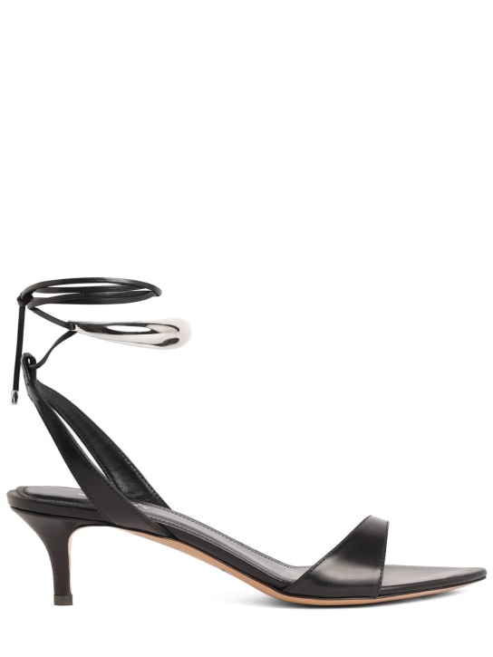 Isabel Marant: 50mm Alziry-GD leather sandals - women_0 | Luisa Via Roma