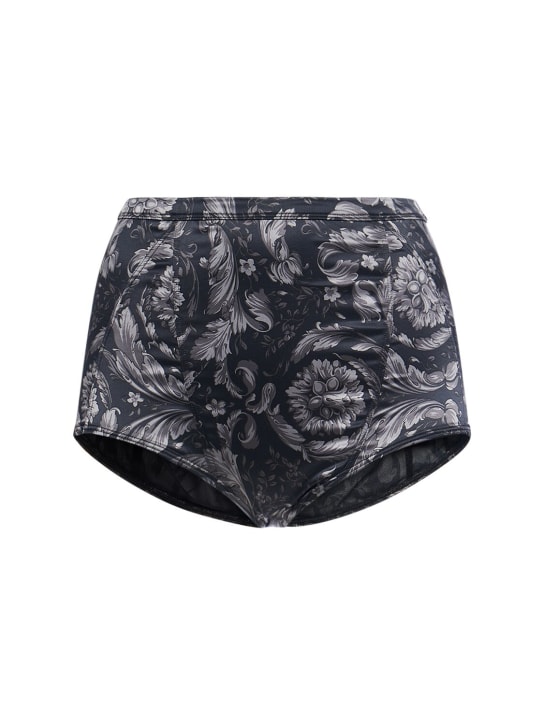 Versace Underwear: Gray & Black Barocco Boxers