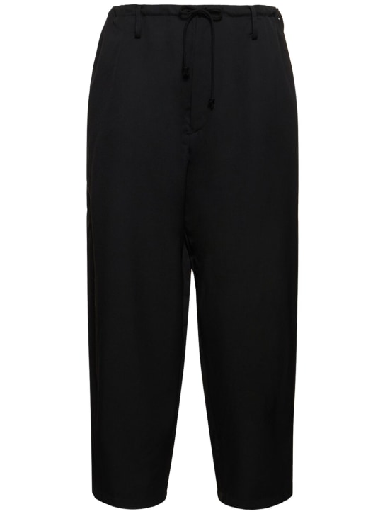 Wool gabardine pants - Yohji Yamamoto - Men | Luisaviaroma