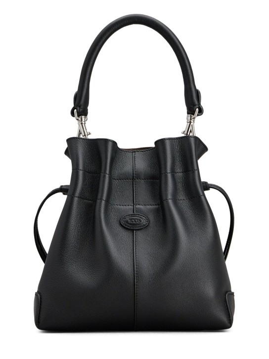 Tod's: Mini DBS leather bucket bag - women_0 | Luisa Via Roma