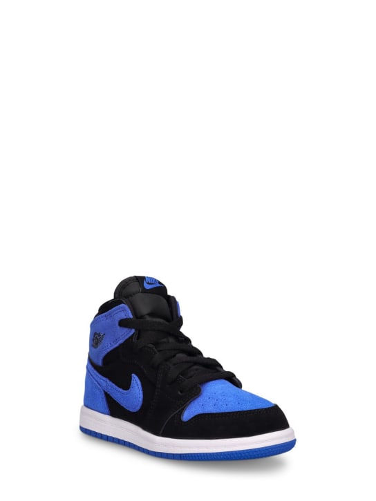 Nike: Sneakers Jordan 1 Retro High OG - Bleu/Noir - kids-girls_1 | Luisa Via Roma