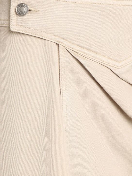 Isabel Marant: Minifalda de algodón - Ecrú - women_1 | Luisa Via Roma
