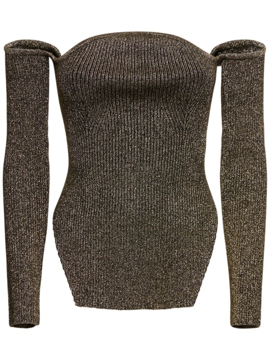 Khaite: Maria wool blend sweater - Gold - women_0 | Luisa Via Roma