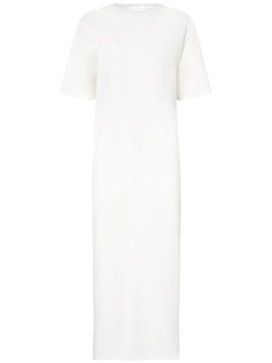 The Row: Gitu short sleeved jersey long dress - women_0 | Luisa Via Roma
