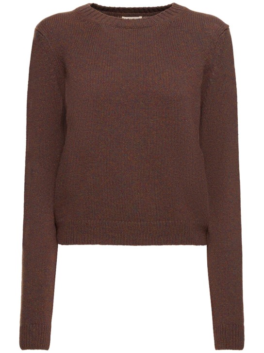 Khaite: Diletta cashmere sweater - Brown - women_0 | Luisa Via Roma