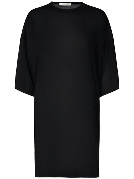 The Row: Graig oversize cashmere knit top - Black - women_0 | Luisa Via Roma
