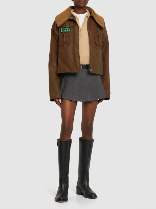 BARBOUR: Giacca Barbour x Ganni Spey in cotone - women_1 | Luisa Via Roma