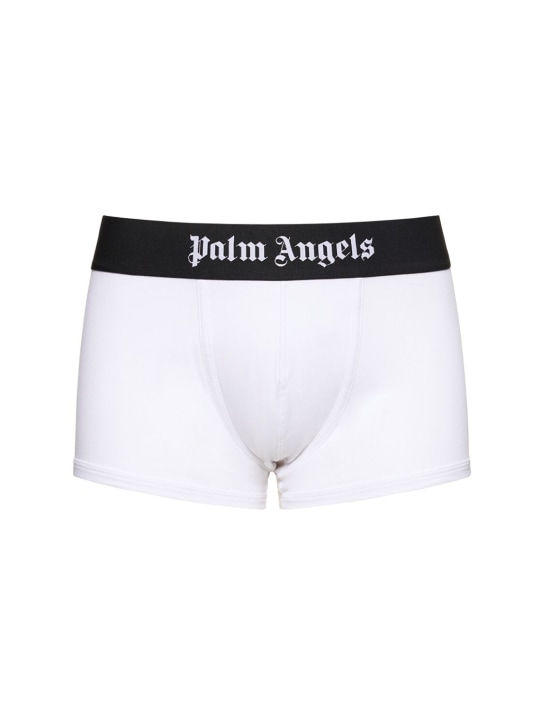 Palm Angels: Pack of 3 PA cotton boxer briefs - Renkli - men_0 | Luisa Via Roma