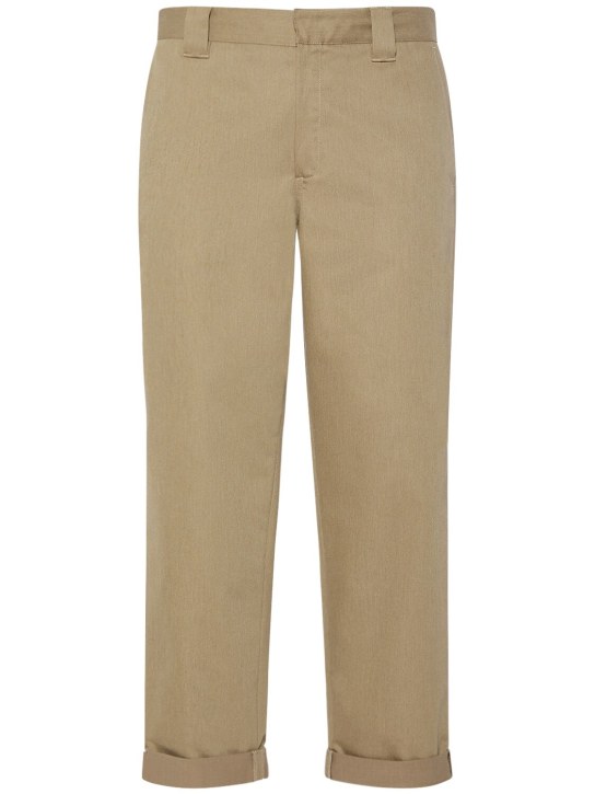 Golden Goose: Pantalones chinos de algodón - Beige - men_0 | Luisa Via Roma