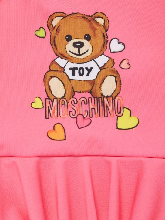 Moschino: Lycra one piece swimsuit - Fuchsia - kids-girls_1 | Luisa Via Roma