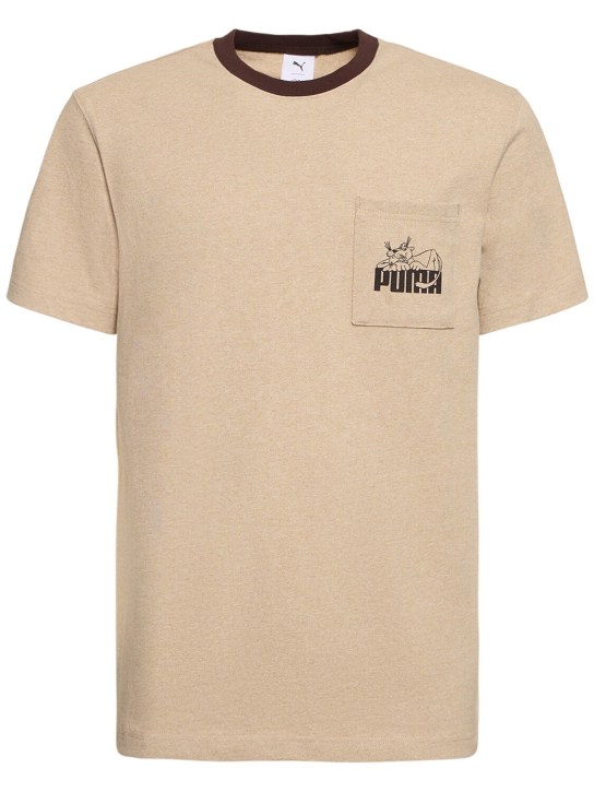 PUMA: Camiseta con bolsillo - Desert Tan - men_0 | Luisa Via Roma