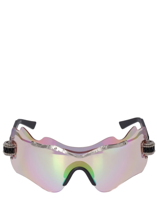 Kuboraum Berlin: E16  Mask Ruthenium sunglasses - Silver - women_0 | Luisa Via Roma