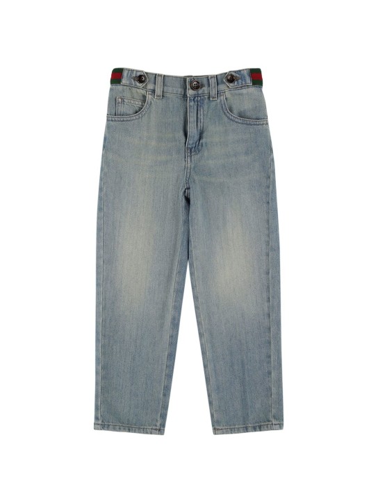 Gucci: Jeans in denim - Blu - kids-boys_0 | Luisa Via Roma