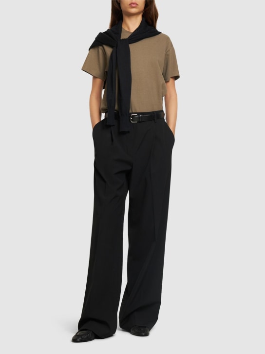 The Row: Ashton cotton jersey t-shirt - women_1 | Luisa Via Roma
