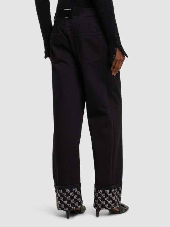Alexander Wang: Embellished straight jeans - women_2 | Luisa Via Roma