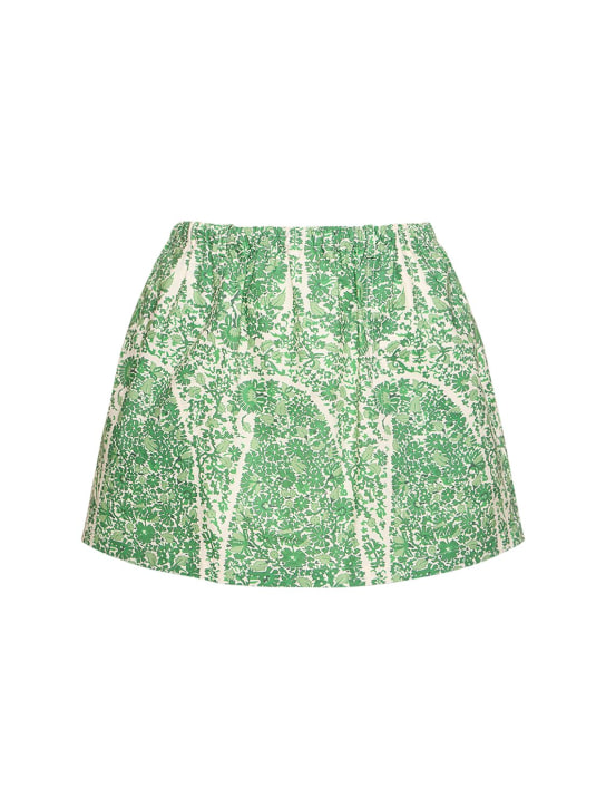Giambattista Valli: Printed poplin mini skirt - women_0 | Luisa Via Roma
