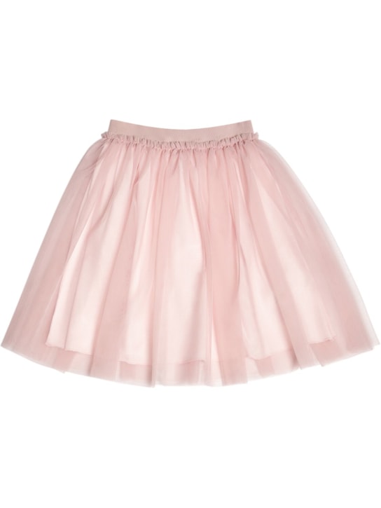 Il Gufo: Tulle & jersey skirt - Pink - kids-girls_0 | Luisa Via Roma